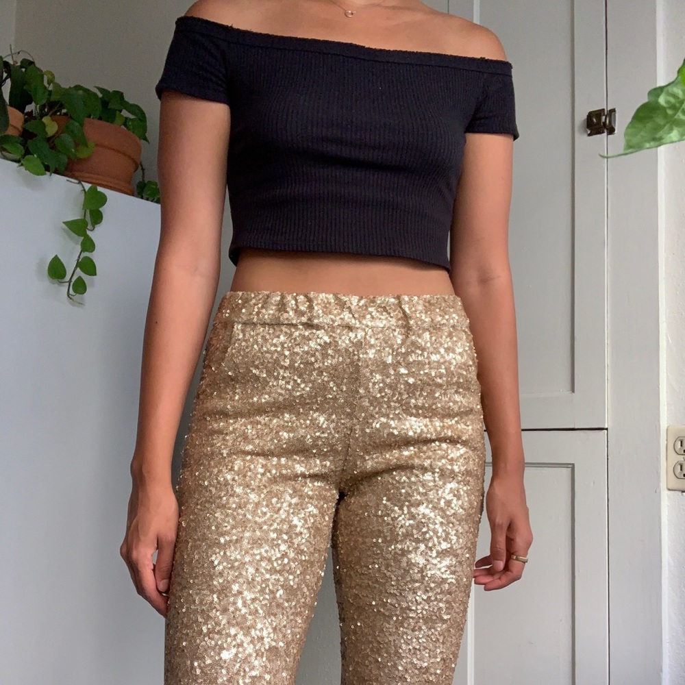 Free People Sequined Pants